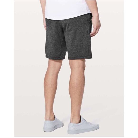 Lululemon City Sweat Short Mens Small 9.5 Inseam Heathered Black Athletic - Picture 2 of 13